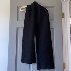 Black wool and cashmere scarf